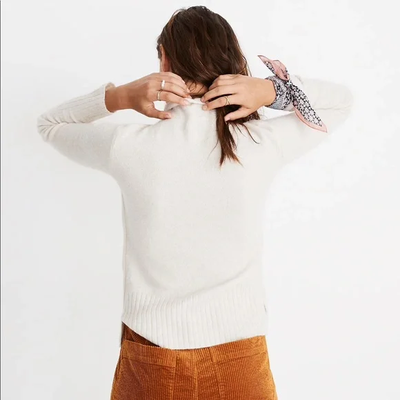 EUC - Madewell, Inland Rolled Turtleneck Dark Blue Sweater in Coziest Yarn, XS - Picture 14 of 15